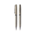 Stationery heavy stainless steel wire metal custom logo for gift ballpoint pen